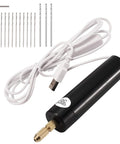 Handy Portable Mini Electric Drill Kit with 0.7 to 1.2 mm Drill Bits for Resin Jewelry Making Crystal Epoxy Crafts 1.8 Meter Cable