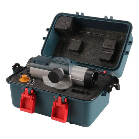 Pro Grade 32x Automatic Transit Level AL32 Self Leveling Optical Level with case and knobs for builders and contractors