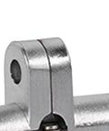 Close-up of 180 Degree Zinc Alloy Invisible Hinges for Corner Kitchen Cabinets Replacement Hardware showing metal build.