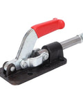 Beefy Heavy Duty Toggle Clamp For Welding And Equipment Mounting, Quick Fix Fixture with red handle, iron and plastic construction