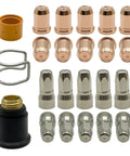 OEM 23Pcs S75 Plasma Cutter Must-Have Replacement Parts Kit with 10 electrodes PR0117 and 10 nozzles PD0114-12 1.2mm