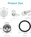 Universal Car Bumper Quick Release Kit With Titanium Four Release Tabs And Twelve O Ring Fasteners size chart