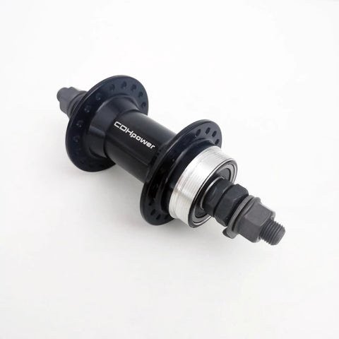 Front Bicycle Hub Aluminum Alloy 36 Hole 100mm Width Three Eighths Thread For 14G Spokes Rotary Disc Brake Rotor Compatible Disc Brake Black