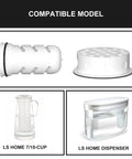 Water Pitcher Filter Replacement With Double Membrane Micro Filtration And Activated Carbon shown with compatible models