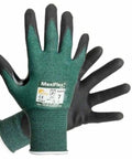 34-8743 Cut Resistant Nitrile Coated Work Gloves For Tough Jobs Reusable Eco Friendly Hand Protection with Durable Abrasion Shield.
