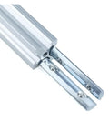 Four Piece V Slot T Slot 180 Degree Inline Connectors For Aluminum Profiles 2020 3030 4040 4545 Inside Joint Fittings Strip shown with profile