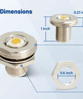 NMO To UHF SO239 Connector Adapter for VHF UHF Ham Radio Mobile Antenna Mount with Cover PL259, showing dimensions and parts.