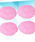 Solid 4 Pack Fresh Pink Anti Static Workshop Hats Hella Breathable Mesh Caps with breathable design for cleanroom use.