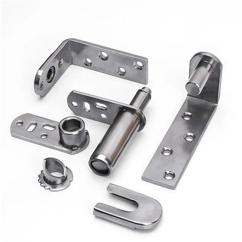 Rock Solid Stainless Steel Rotation Door Hinges Heavy Duty Pivot Adjustment Up Down For Doors And Furniture With Integrated Catch Latch System No Fuss Setup components laid out