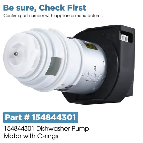 Motor Kit With O Rings Replacement For Dishwasher Pumps Easy Install Fits Frigidaire Electrolux Kenmore 154844301 close-up