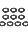 M10 Flat Washer Set Beefy Black Oxidized Carbon Steel 10 Pcs Fits M10 Bolts 20 X 2mm Outer Diameter 2mm Thickness Grade 8.8
