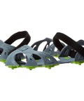 Ice Traction Cleats For Running Shoes, Lightweight Grip With Full Sole Coverage, Grey Green, X Large, Side View