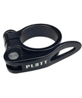 Black Bike Seat Post Clamp Aluminum Alloy Quick Release Collar For 28.6mm, 31.8mm, And 34.9mm - Hollow, Ultra Lightweight About 39g