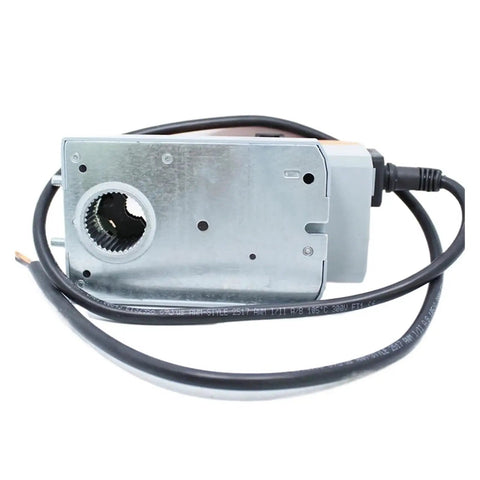 Heavy Duty Damper Actuator LMQ24A SR AC DC 24V 4Nm Torque Valve Controller rear view with cable connection.