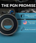 The PGN Promise with Four Pack 6203-2RS Bearings With Rubber Seals Lubricated Chrome Steel 17x40x12mm