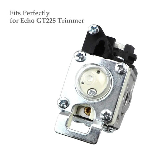 Echo SRM 225 Carburetor Replacement Tune Up Kit With Air Filter And Fuel Line RB K93, close-up view of carburetor for GT225 trimmer.