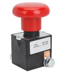 Heavy Duty Metal Emergency Stop Push Button Switch For Electric Forklift And Stacker With Instant Shut Off, Red Button Design.
