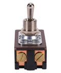 Beefy Maintained Contact DPST Toggle Switch With Brass And Nickel Actuator For Off On Control Heavy Duty 20A At 125 Volt AC And 10A