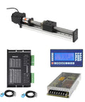 Beefed Up Heavy Duty Linear Guide Module With 57 Stepper Motor Nema23 And SFU1605 Ball Screw Actuator For Precision Auto Motion Preassembled Slide Table System For Industrial Production Smooth Linear Travel And High Load Capacity, with controller and power supply