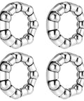 Bike Wheel Bearing Set Three Sixteenths Inch Ball Bearings Retainer For Front And Rear Axle Four Pack Replacement Parts
