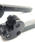 Pivot Head Knurling Tool Set With Half Inch Square Shank Two Piece Kit Featuring 1.0 Mm And 1.5 Mm Knurl Pitches For Lathe Pro Grade Grippy Texture
