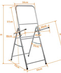 Lightweight Aluminum Archery Target Stand with dimensions, adjustable portable backstop for outdoor practice and training