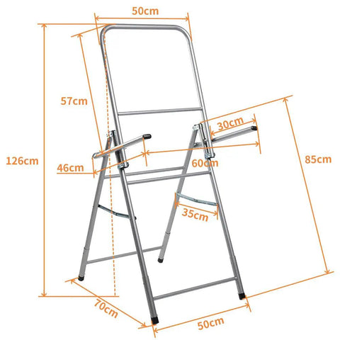 Lightweight Aluminum Archery Target Stand with dimensions, adjustable portable backstop for outdoor practice and training