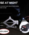 Electric 12V Car Jack Kit With Floor Jack Stands, Heavy Duty 3 Ton Vehicle Scissor Lift with LED Light for Night Use