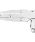 Tough As Nails Reversible Cam Rise Hinge Chrome Finish for Freezer Cooler and Refrigerator Doors, close-up view.