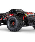 Widemaxx Red Ready To Rip RC Monster Truck With Clipless Body Mount System Delivers 55 Plus MPH Straight From The Box On A 4S LiPo
