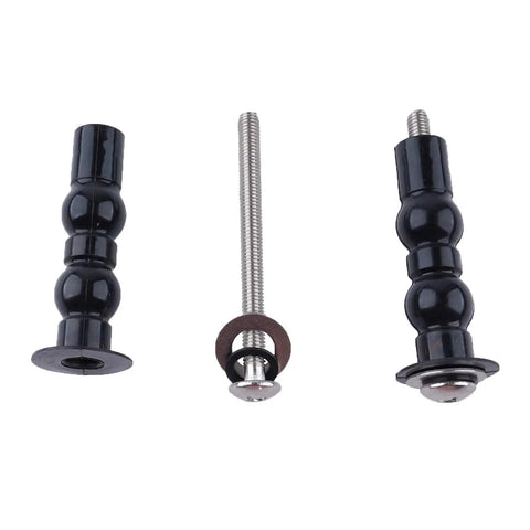 Top Mount Toilet Seat Hinge Replacement Kit With Expanding Rubber Nut Bolts, 2 Pack, Fits Most TOTO Toilets, blind hole fixing