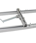 Portable Chainsaw Mill 36 Inch With 9 Foot Rail Guide System for log milling, showing aluminum frame and quick-release