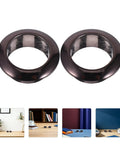 Cool Healifty 20 Pack Black Round Desk Cable Hole Cover Grommet Kit For Snazzy Wire Management And Tidy Office Or Home Study Setup, black round plastic grommet covers