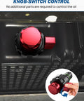 Patented Replacement Oil Drain Plug For Ford F150 2015 to 2024 with red knob-switch control and leak-free seal