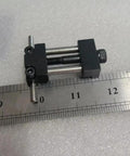Built Tough Milling Vise Stop Part Locator For CNC Machines Heavy Duty Steel Clamp Kit on ruler for size reference