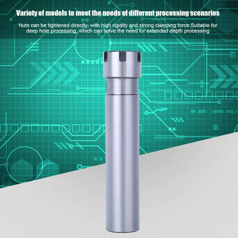 Premium ER20M Straight Extension Rod With High Hardness For Torsional Stability, Made From Durable Chrome-Molybdenum Steel.
