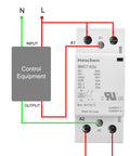 Heavy Duty 63A 2 Pole Modular AC Contactor With 230V AC DC Universal Coil And 2NO Normally Open Contacts wiring diagram
