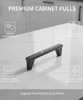 Aluminum Cabinet Pulls Set Modern Hardware Handles For Kitchen Cabinets And Drawers With Mounting Screws Durable No Fuss Upgrade