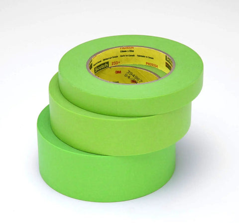Stack of three Pro Grade Workhorse Masking Tape 24 Mm By 55 M With Flexible Backing, Sticky Adhesive That Resists Lifting And Edge Curl