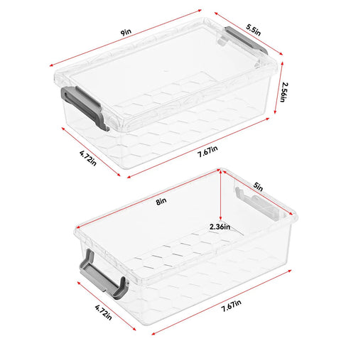 Mega Spacious 4 Pack Clear Plastic Pencil Cases With Huge Storage Power Perfect For Taming Markers Crayons Pens And All Your Sweet Stationery Must Haves In Sleek Grey