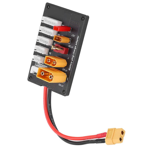 Parallel Charging Board Adapter For 2S To 6S LiPo Batteries For RC Drones And FPV Gear, Works With Imax B6/B6AC, JST and T interfaces visible