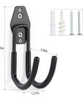 Heavy Duty Wall Mounted Hose Hanger 2 Pack Rustproof Metal Hose Holder with Screws for Outdoor Use in Garage Garden and Yard