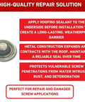 Premium Galvalume Roof Screw Caps To Cover Exposed Hardware Without A Sweat And Deliver A Knockout Waterproof Shield For Outdoor Shingles Patios And Fix Ups, detailed view showing metal screw cap for waterproofing.