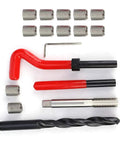 Cool 17 Piece Stainless Steel Thread Repair Kit For M12x1.25 Inserts With Drill And Tap Tools To Fix Bolt Strips Fast On Cars And Engines, inserts, tap, drill, handles