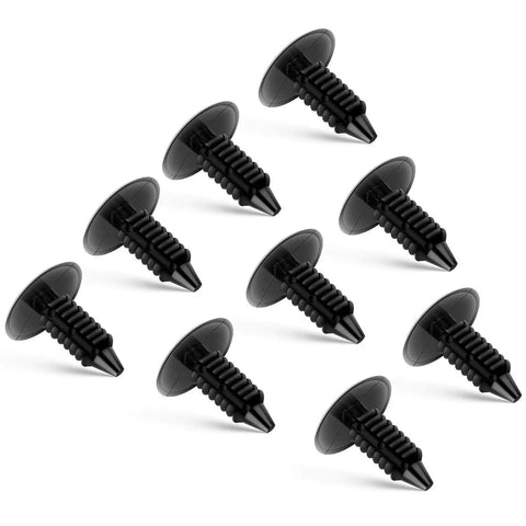 Zero Drama Heavy Duty Nylon Bumper Fastener Rivet Clips And Fender Shield Retainer Push Pin compatible with GM Ford Chrysler 7Mm Hole