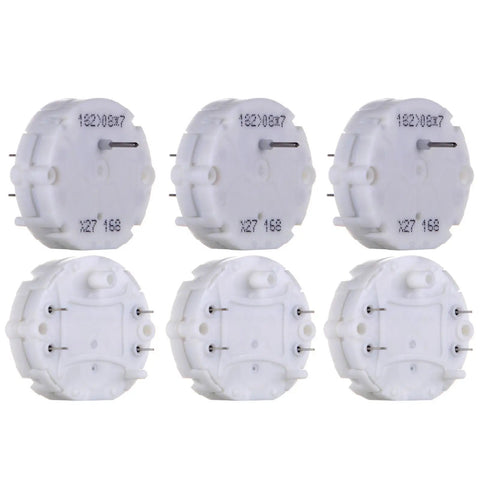 Set Of Six Premium Stepper Motors To Slick Up Your Instrument Panel Gauges Squash Jitter Fix Dead Speedometer Tachometer And Temp Needles Street Tested Quality X27 168 white 5V replacement motors
