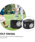 Golf Swing Training Bag With Impact Pouch Weather Resistant Design For All Skill Levels Realistic Ball Feel Practice Aid