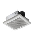 BreezSlim SLM50 50 CFM Exhaust Bath Fan With Quiet DC Motor Ultra Low 1 Sone Noise Energy Saving Slim White Mount