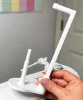 Heavy Duty Thread Spool Stand For Sewing Machines Featuring A Sick Anti Tangle Guide And Jumbo Cone Holder, white close-up
