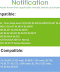 Compatible and non-compatible models for Two Pack 32oz Replacement Cups For Auto IQ Blenders